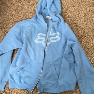 Baby Blue Fox Hoodie